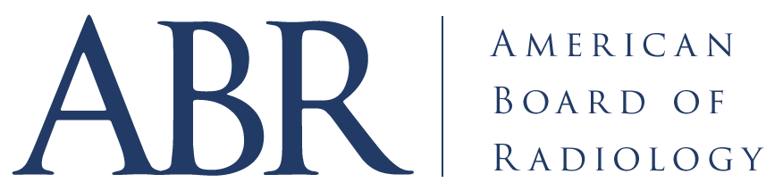 ABR logo, American Board of Radiology.